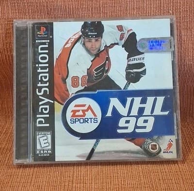 NHL 99 Sony PlayStation PS1 EA Sports Hockey Black Label Complete w/Manual