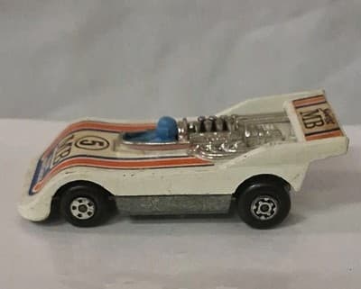 MATCHBOX SUPERFAST No 56 HI-TAILER WHITE UNBOXED 1974 LESNEY "TEAM MATCHBOX"