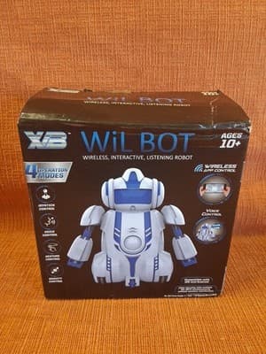 WiL BOT Wireless Interactive Voice Control Robot Age 10+ iOS Android NEW Open
