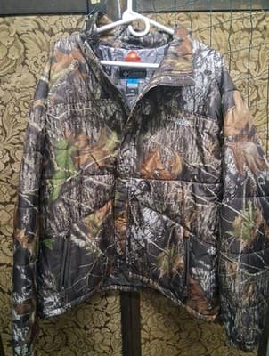 Columbia Jacket Mens 2X Multi Camo PHG Omni-Heat Omni-Tech Vintage Camo Coat Exc
