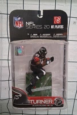McFARLANE MICHAEL TURNER ATLANTA FALCONS SERIES 20 BLACK JERSEY NFL FOOTBALL