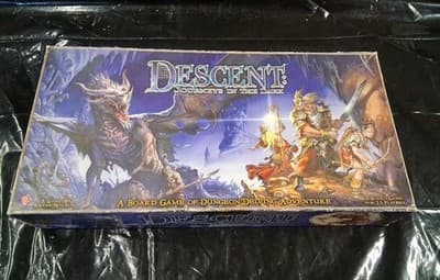 Descent Journeys In The Dark Board Game Fantasy Flight Dungeon Crawler Used Exc