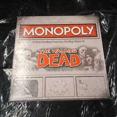 USAopoly Monopoly The Walking Dead Board Game - Survival Edition Sealed Pieces