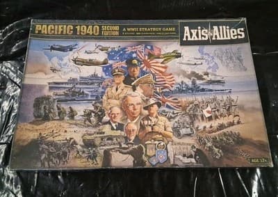 Axis & Allies Pacific 1940 2nd Edition Hasbro WW2 Strategy Lightly Used Exc Cond