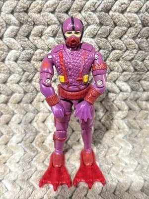 1988 Hydro Viper W/ Flippers G.I. Joe Figure Vintage Not Complete