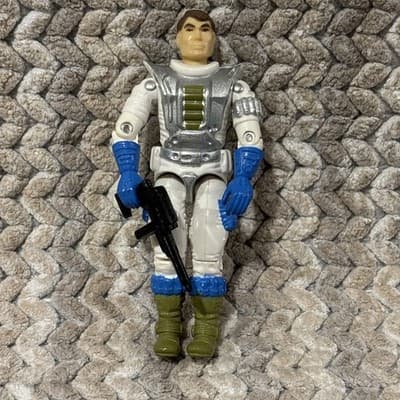 Vintage 1987 GI Joe Maverick v1 Battle Force 2000 Figure Complete Helmet Rifle
