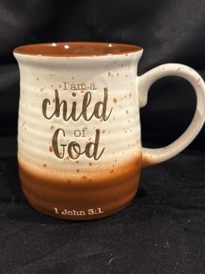 Scripture Collection I Am a Child of God 22 Oz. Religious Ceramic Coffee Tea Mug
