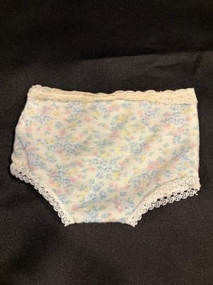 AMERICAN GIRL 18" DOLL UNDERWEAR PANTIES BLUE FLORAL UNBRANDED DOLL CLOTHES