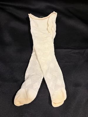 American Girl Today Ribbed Cream Ivory Stockings Tights Pleasant Company