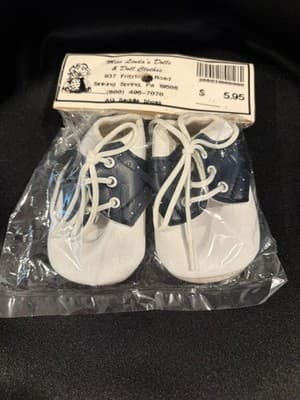 Navy Blue Saddle Shoes compatible with Molly 18" American Doll Clothes