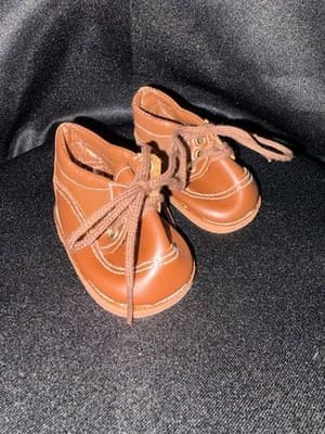 Doll Clothes 18" Shoes Fits American Girl Dolls Brown Laced Boots