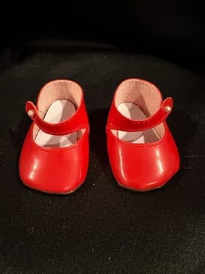 Doll Clothes 18" Shoes Fits American Girl Dolls Red Fancy