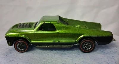 Vtg Hot Wheels Redline Seasider 1969 No Boat Shiny Green Rare Carπ