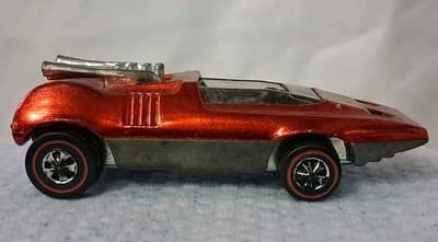 1/64 SCALE HOT WHEELS VINTAGE LOOSE REDLINE RED PEEPING BOMB π