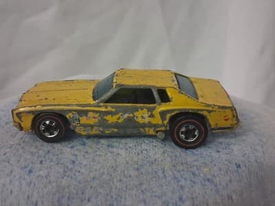 Vintage Hot Wheels Red Line Monte Carlo Stocker #38 Yellow 1974 Hong Kong