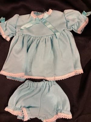 Lovely Blue Handmade Designer Outfit For 18" American Girl Doll Night Pjs 2pc