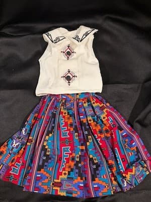 Colorful Handmade Designer Outfit For 18" American Girl Doll Dress