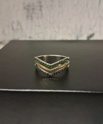 Star Wars Light x Dark Women's Ring 925 10k Sterling Silver