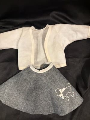 American Girl Poodle Skirt outfit Handmade Designer Dress For 18" American Girl