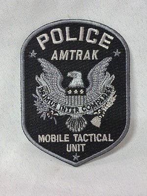 Amtrak Police Mobile Tactical Unit Patch 🚔 🚆 OBSOLETE