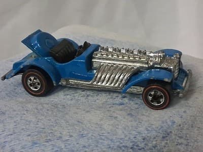 Hot Wheels 1970 Redline Baby Blue Sweet 16 Die cast Car, Good Shape Hong Kong!