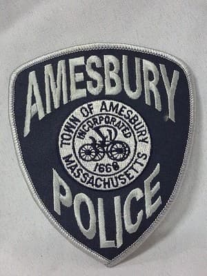 Amesbury Police (Massachusetts) 1st Issue Subdued Shoulder Patch OBSOLETE