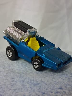 1972 Matchbox Lesney Superfast #42 Tyre Tire Fryer Blue w/Ford V8 Engine Nice!