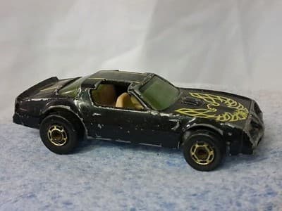 1977 Hot Wheels Trans Am Hot Bird Blackwall Golden Rims Rare Hong Kong 🔥