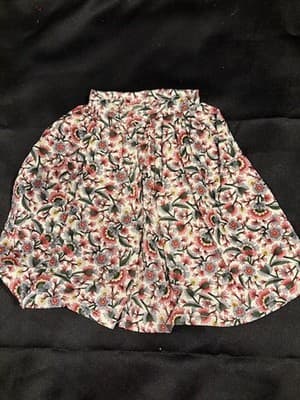 White And Red Pattern With Flowers Outfit For 18" American Girl Dolls