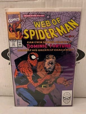 Web of Spider-Man #71 MARVEL Comics 1990 VF-