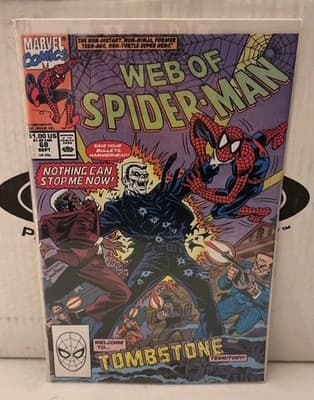 Web of Spiderman #68 Marvel Comics 1990 Tombstone Territory
