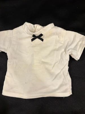 White Black Bow Top Outfit For 18" American Girl Dolls