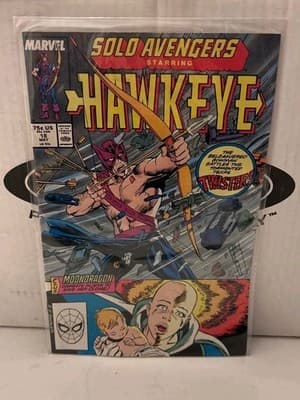 Solo Avengers Starring Hawkeye Issue #18 (1987) Marvel Cooper Age