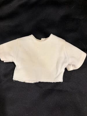 White Short Top Outfit For 18" American Girl Dolls