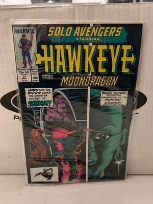 Solo Avengers #16 Starring Hawkeye Mar 1989 Marvel Comics VF 8.0 Moondragon VTG