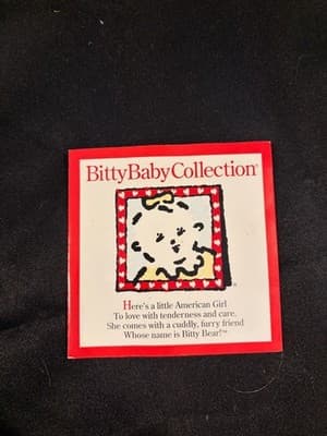 AMERICAN GIRL DOLL BITTY BABY PAMPHLET BOOKLET