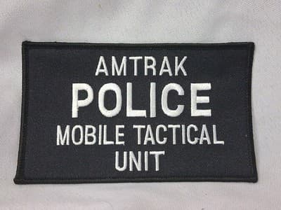Amtrak Police Mobile Tactical Unit Patch 🚔 🚆 OBSOLETE Discontinued
