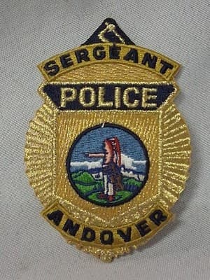 Andover Police Department, Massachusetts Sergeant Patch Vibrant OBSOLETE
