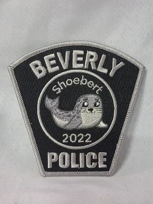 Beverly Massachusetts Police 2022 Shoebert 🦭 OBSOLETE Collectible Patch