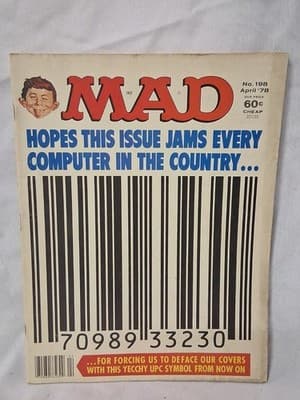 Vintage Mad Magazine April 1978 UPC Symbol Parody