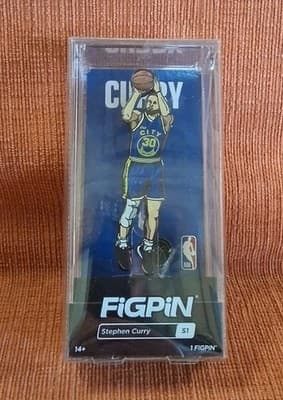 FiGPiN NBA Golden State Warriors Stephen Curry #30 S1 Collectible 1 Figpin
