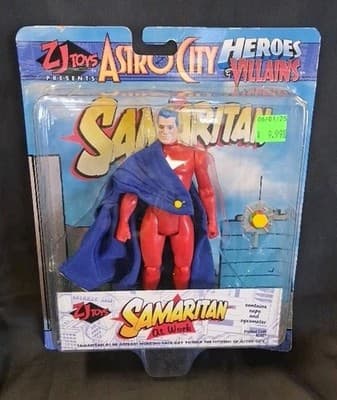 1998 ZJ Toys ASTRO CITY comic 6" SAMARITAN st work VTG action figure UNOPENED