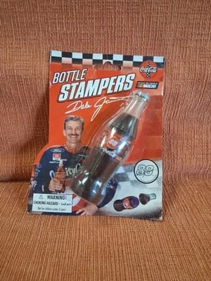 SALE--Coca Cola Nascar Bottle Stampers Dale Jarrett #88-NIP Approx. 4” tall