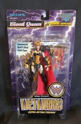 Mcfarlane Wetworks Series 2 Blood Queen Cloth Cape Ultra Action Figure *WEAR*