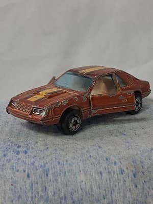 Yatming No. 1067 Orange Ford Mustang Turbo Cobra Hong Kong