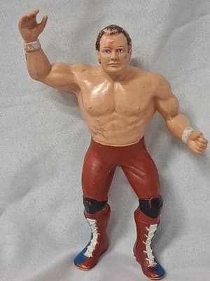 Vintage 1986 LJN British Bulldogs Dynamite Kid WWE Wrestling Toy Figure Rubber