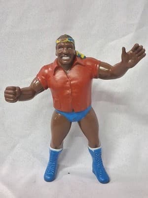 SD Jones WWF WRESTLING SUPERSTARS VINTAGE 1986 LJN 8" FIGURE Red Shirt