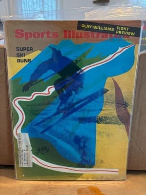 SKIING 11.14.1966 Sports Illustrated Ali - Williams Fight Vintage Corvette Ad