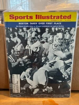 I3-37 SPORTS ILLUSTRATED MAGAZINE - DECEMBER 12, 1956 - BOSTON PATRIOTS