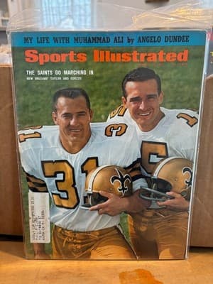 O2 1967 JIM TAYLOR SAINTS August 14 Sports Illustrated